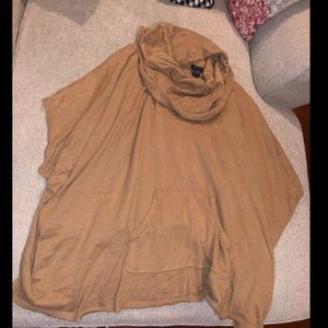 Ann Taylor camel brown poncho/pullover